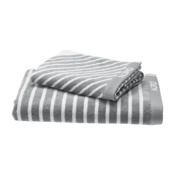 Stripes Handtuch-Set 4 Teile - Grau - NJRD