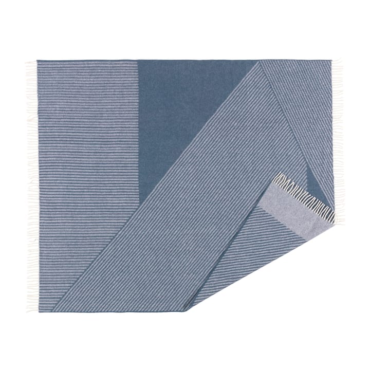 Stripes Wolldecke 130 x 185cm - Blau - NJRD