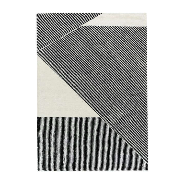 Stripes Wollteppich naturweiß - 170 x 240cm - NJRD