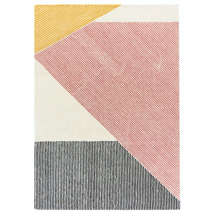 Stripes Wollteppich rosa - 200 x 300cm - NJRD