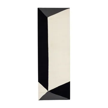 Triangles blocks Kelim Teppich naturweiß - 80 x 240cm - NJRD