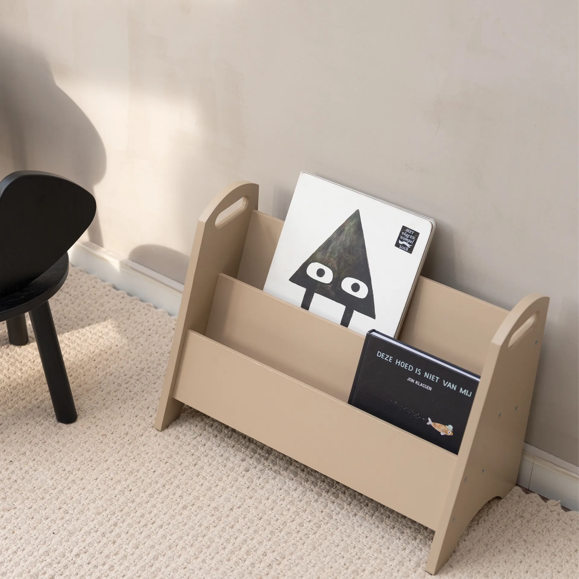 Book holder Bücherregal für Kinder, Beige Nofred