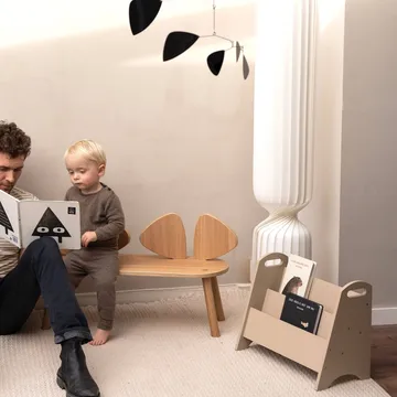 Book holder Bücherregal für Kinder - Beige - Nofred