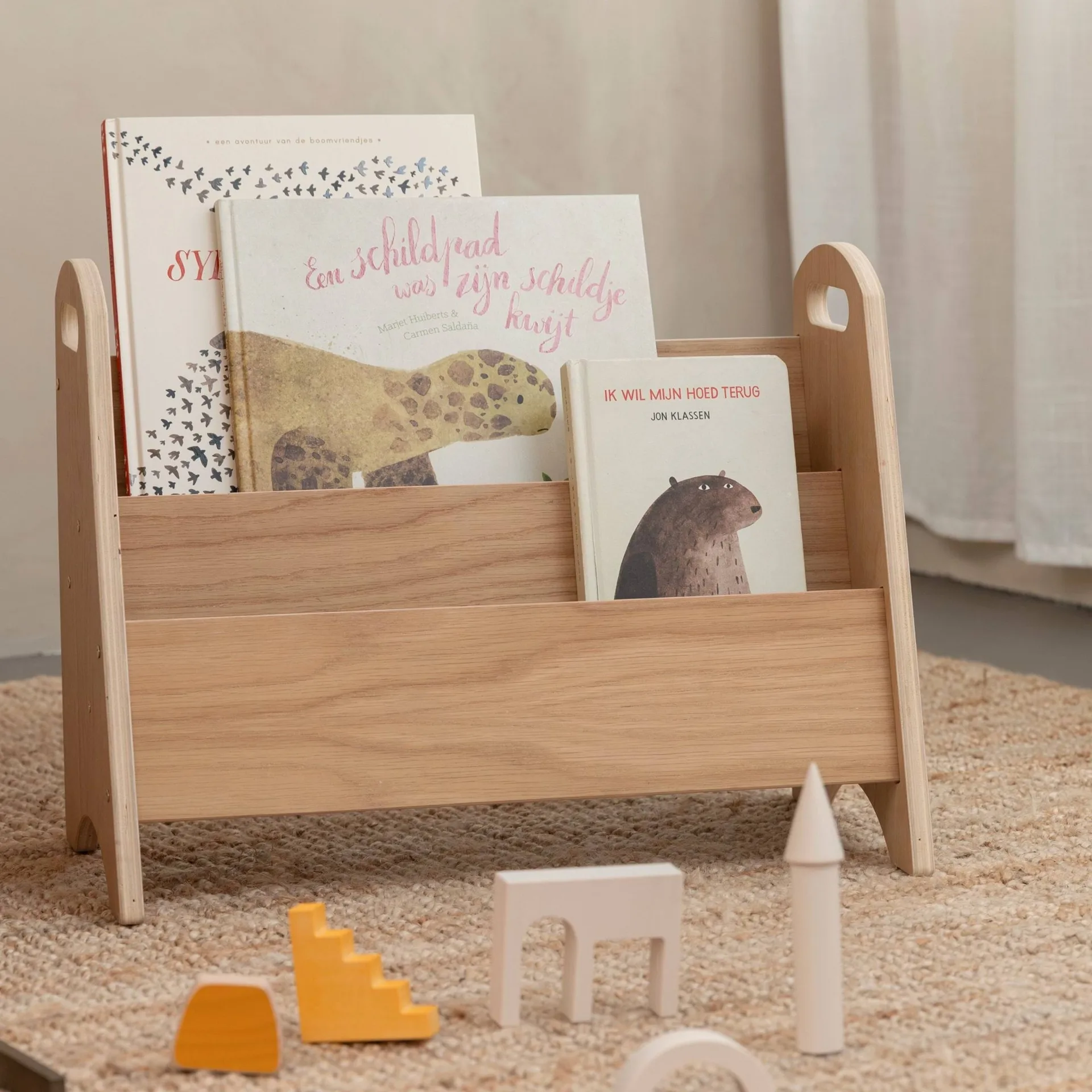 Book holder Bücherregal für Kinder, Eiche Nofred