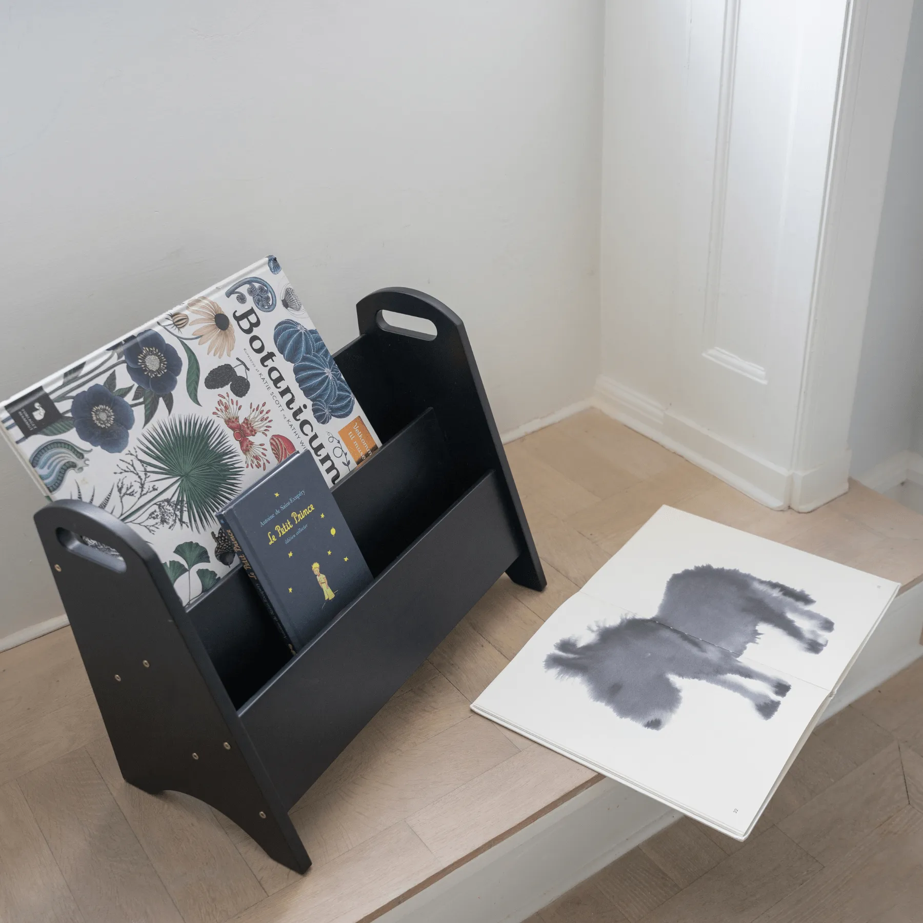 Book holder Bücherregal für Kinder, Schwarz Nofred