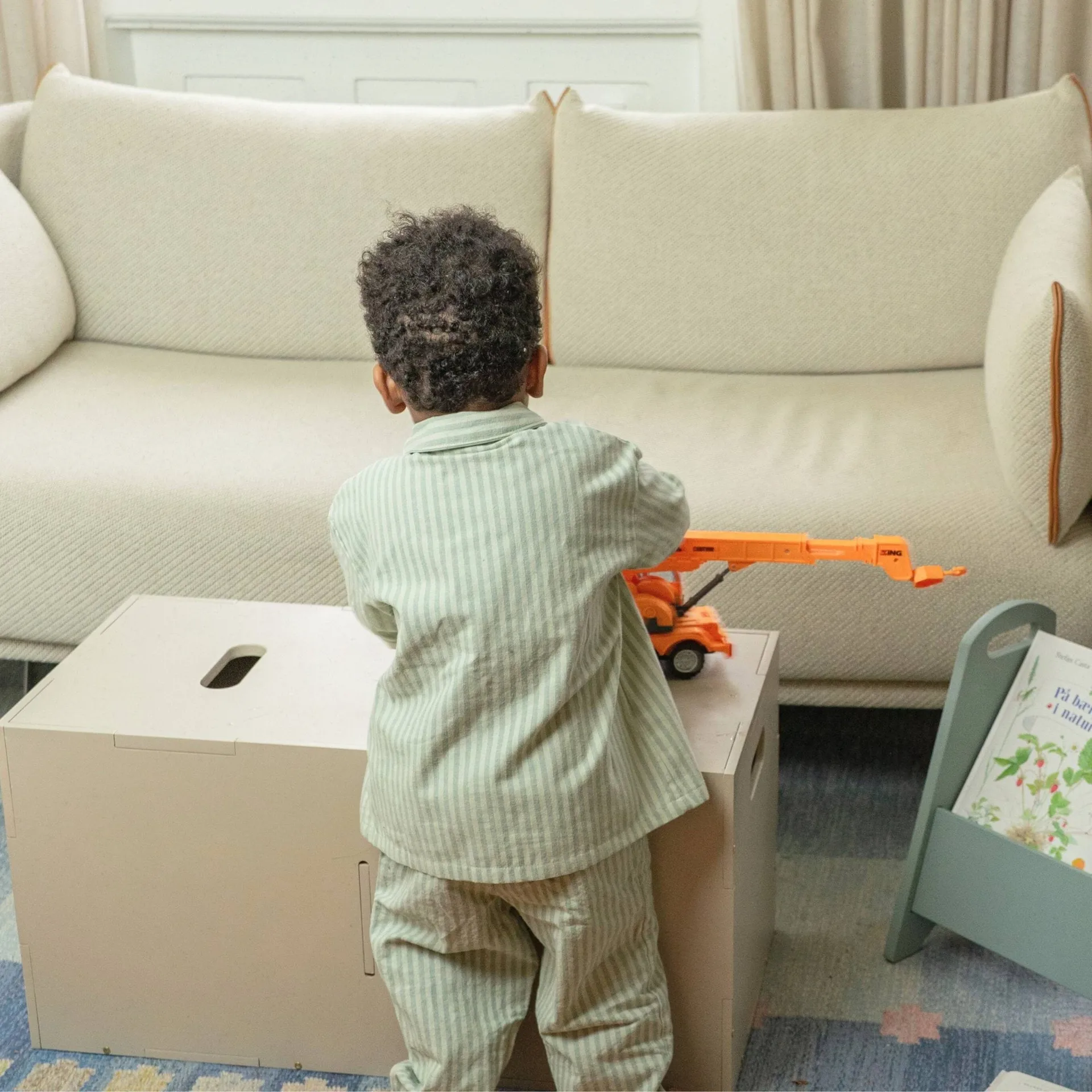 Cube Long Aufbewahrungsbox, Beige Nofred