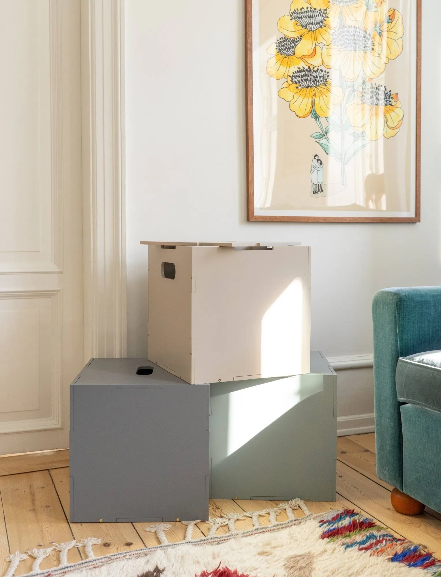 Cube Storage Aufbewahrungsbox, Beige Nofred