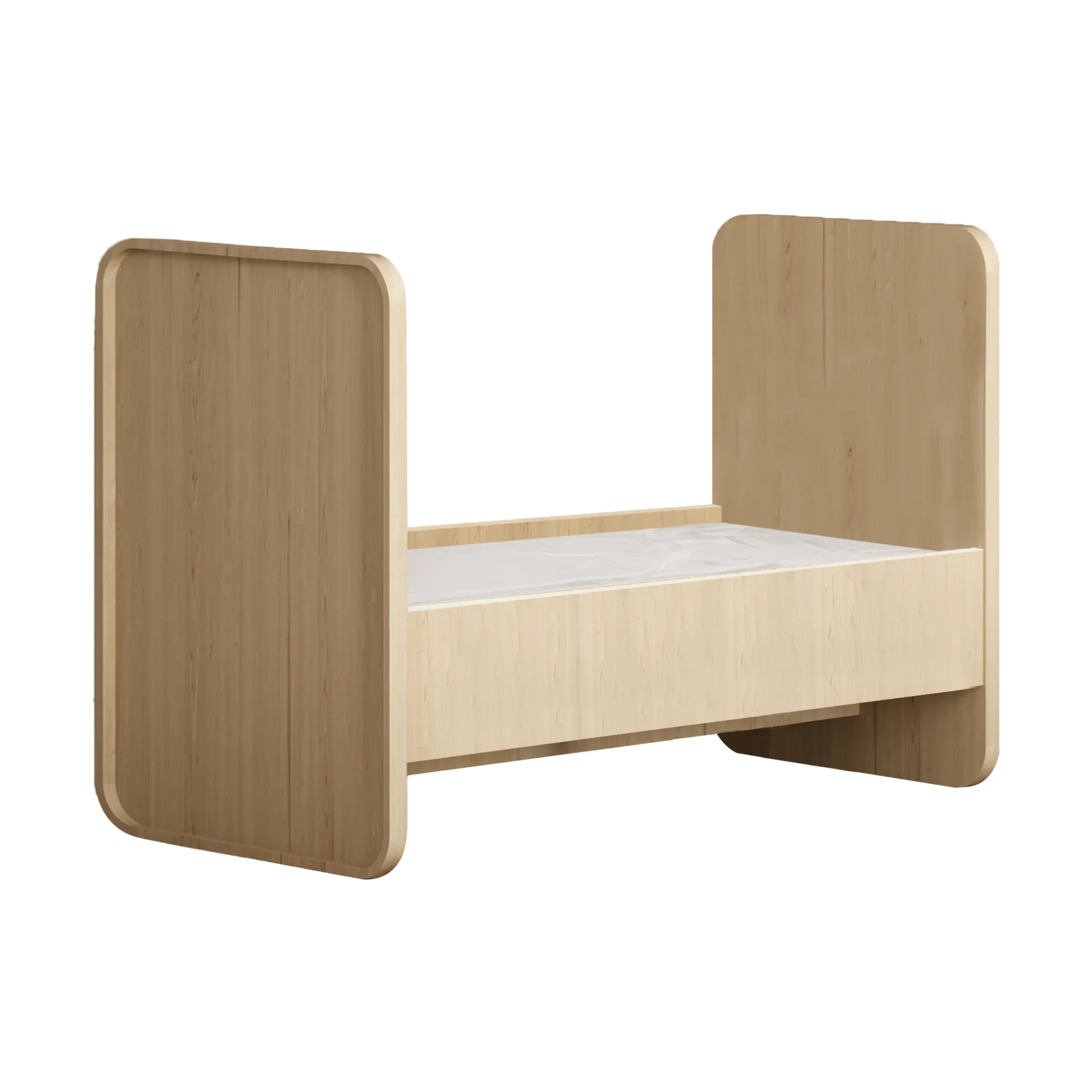Form Baby- und Juniorbett 166x77,5x87 cm, Eiche Nofred