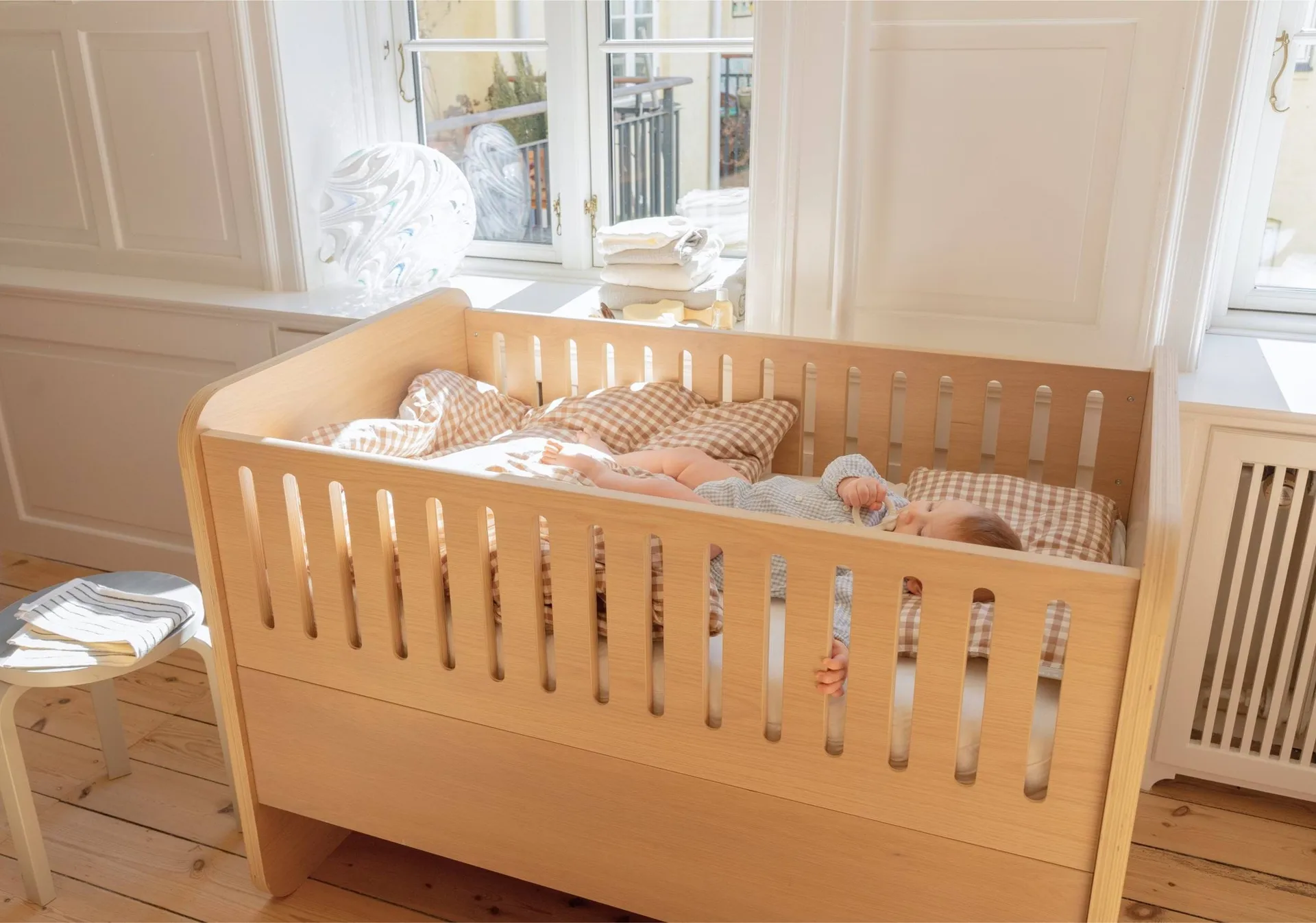 Form Baby- und Juniorbett 166x77,5x87 cm, Eiche Nofred