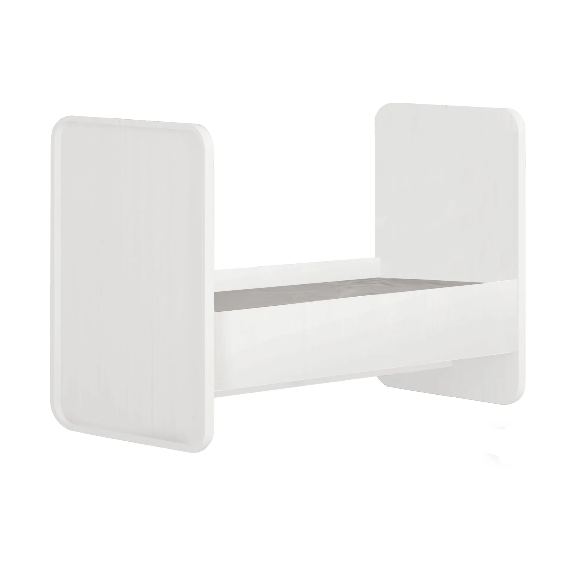 Form Baby- und Juniorbett 166x77,5x87 cm, Weiß Nofred