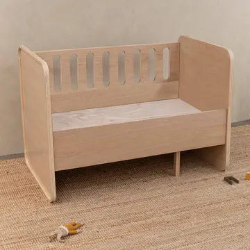 Form Matratze für Baby- und Juniorbett 2 Teile - Weiß - Nofred