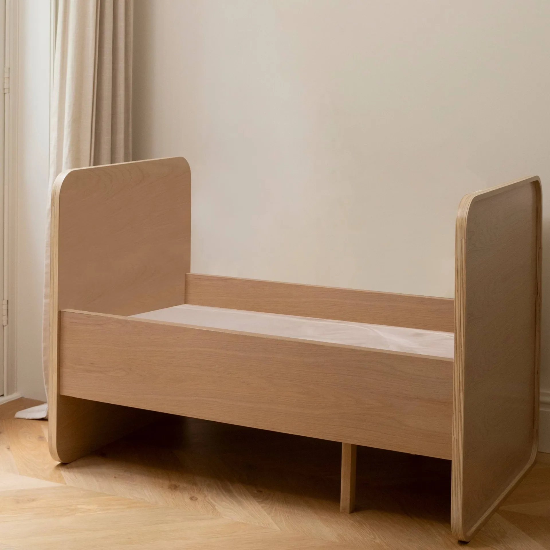 Form Matratze für Baby- und Juniorbett 2 Teile, Weiß Nofred
