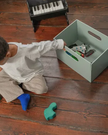 Kiddo Box Aufbewahrungsbox - Olivgrün - Nofred