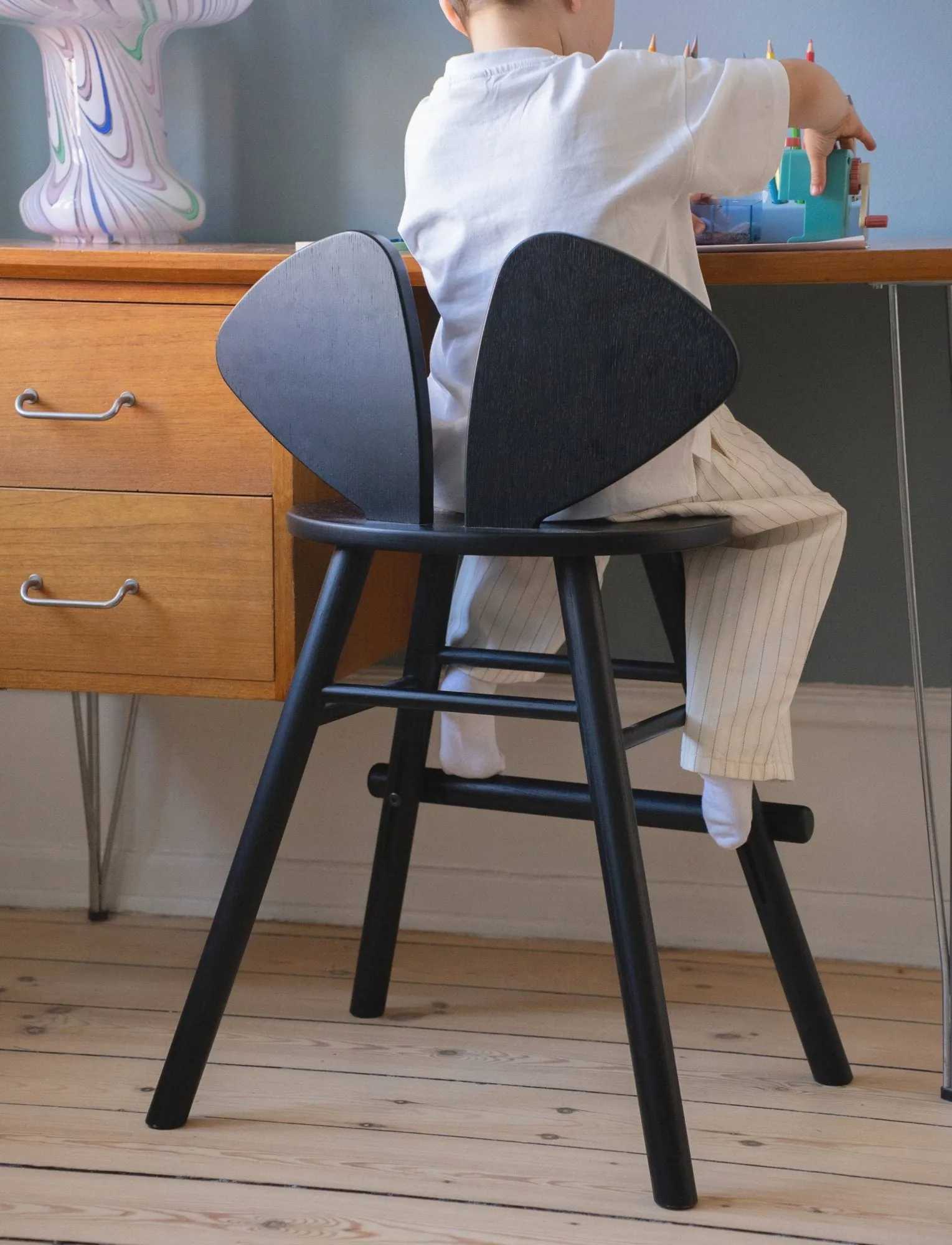 Mouse Chair Junior Stuhl, Schwarz Nofred
