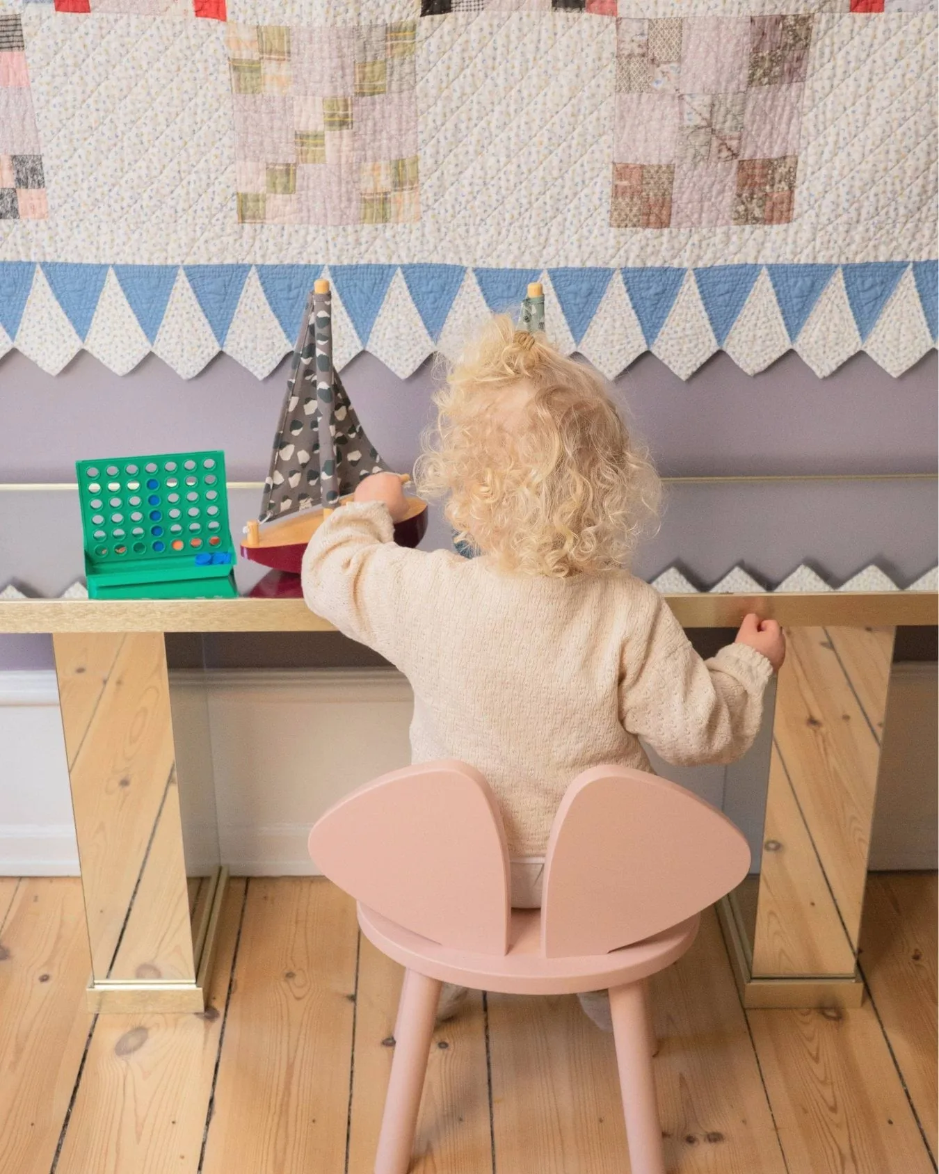 Mouse Chair Kinderstuhl, Rosa Nofred