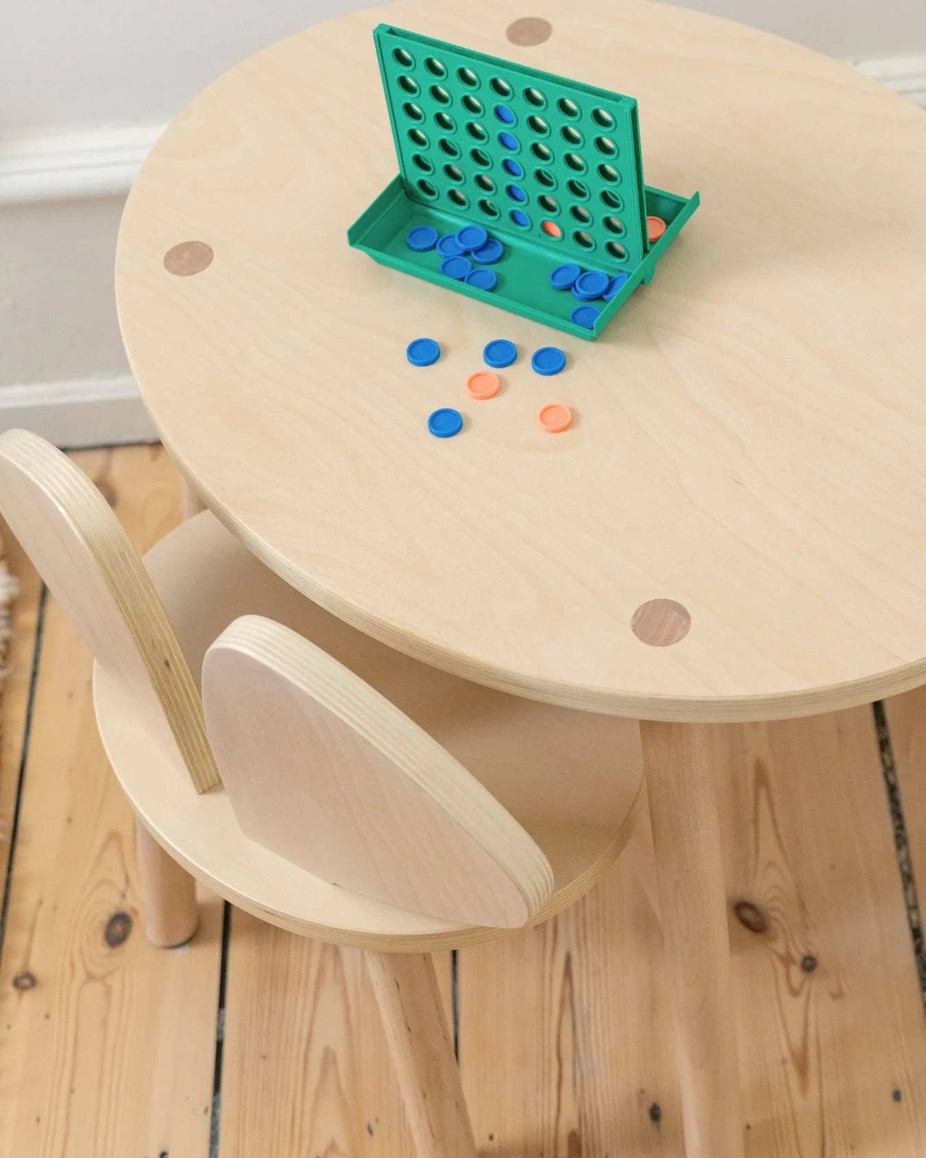 Mouse set Kinderstuhl + Beistelltisch, Birke Nofred