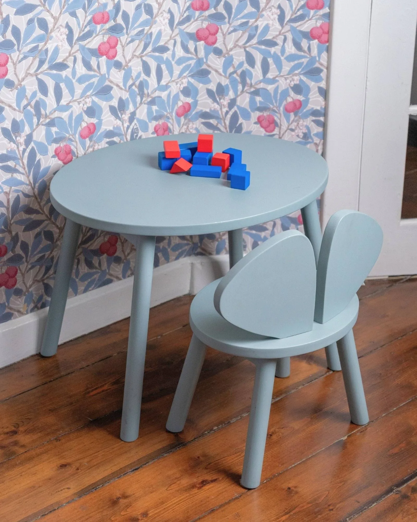Mouse set Kinderstuhl + Beistelltisch, Olivgrün Nofred