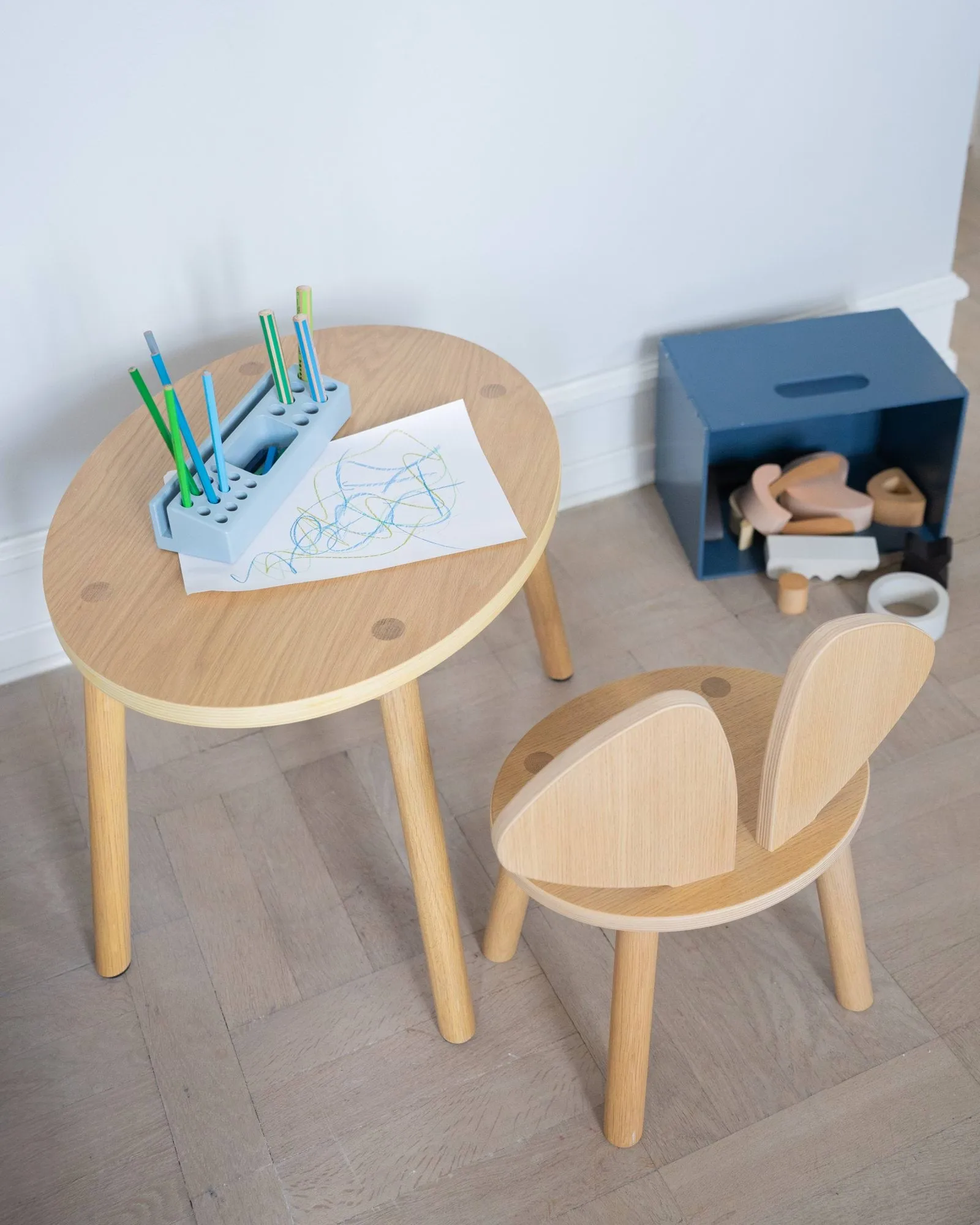 Mouse Table Kindertisch, Eiche Nofred