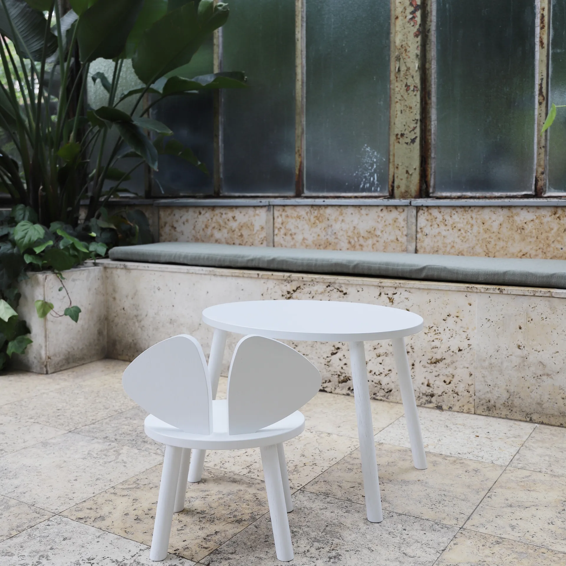 Mouse Table Kindertisch, Weiß Nofred