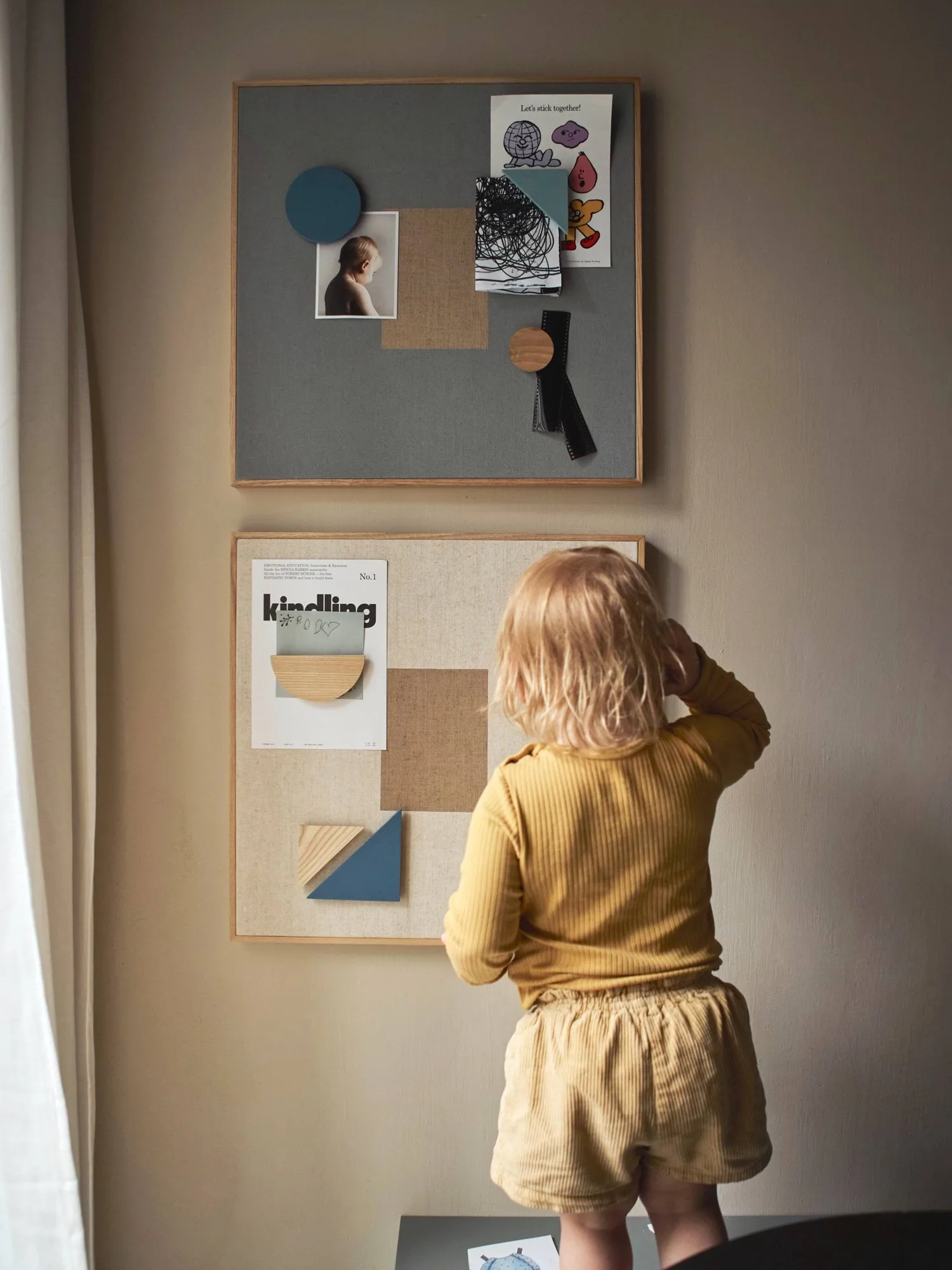 Noticeboard Pinnwand+ 3 Magnete, Blau Nofred