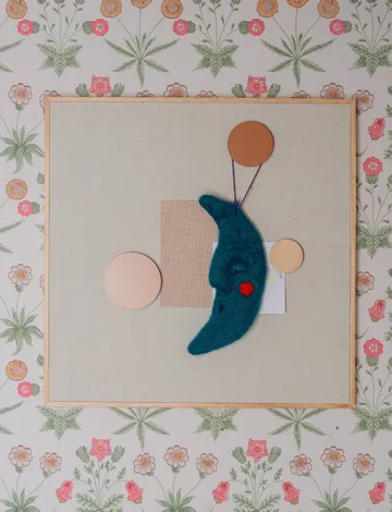 Noticeboard Pinnwand+ 3 Magnete - Sand - Nofred
