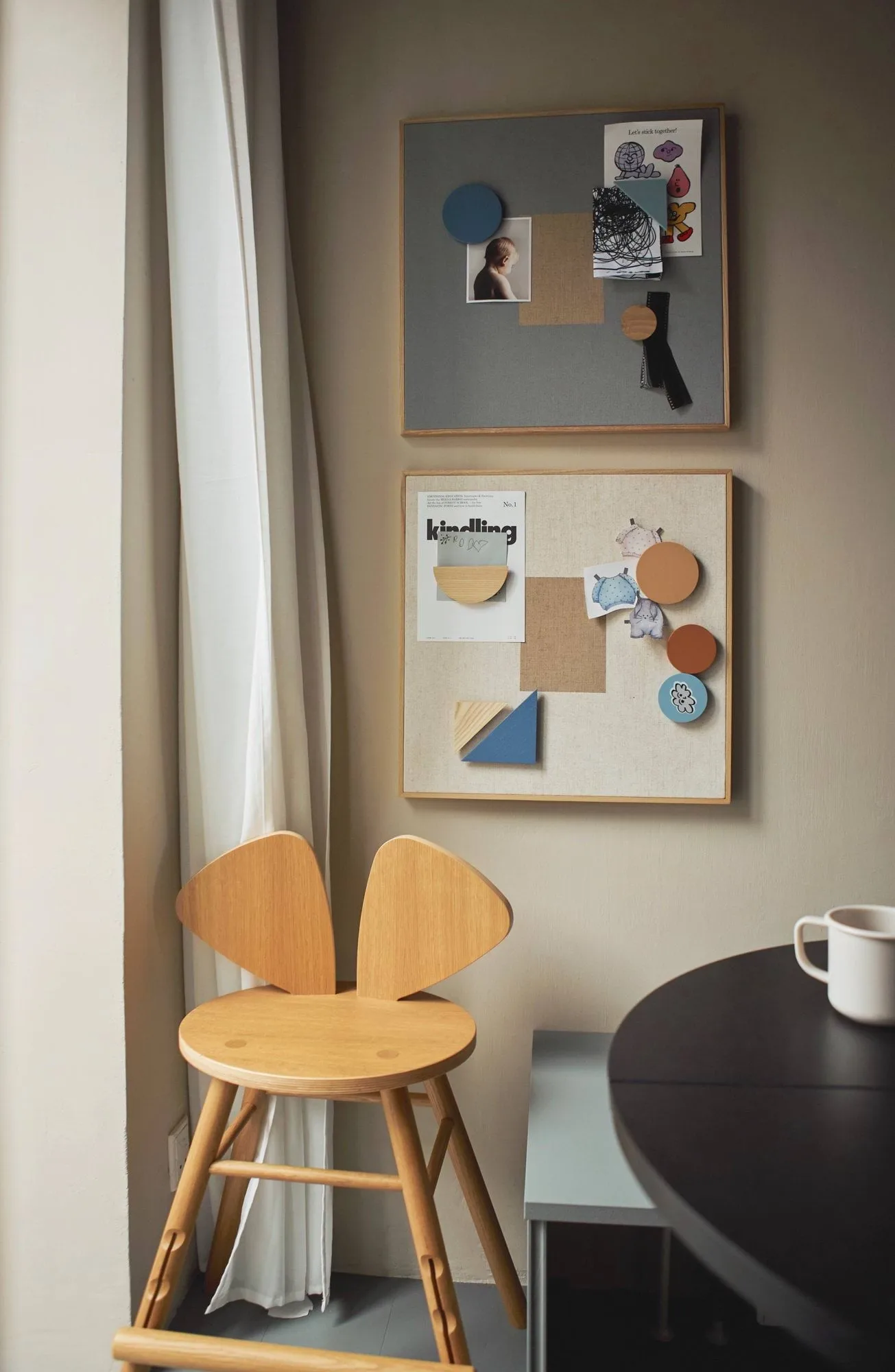 Noticeboard Pinnwand+ 3 Magnete, Sand Nofred