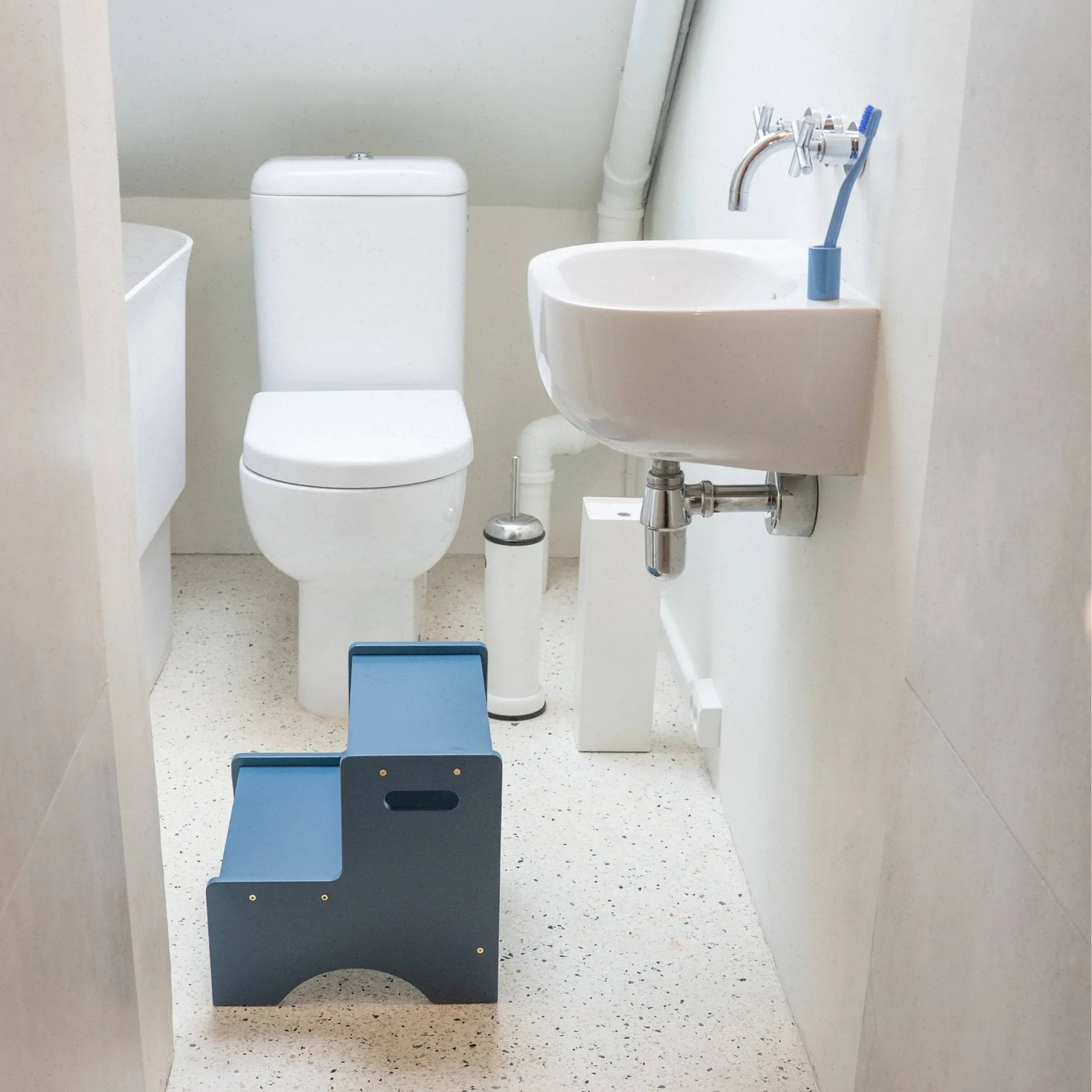 Step Up Kinderhocker, Blau Nofred