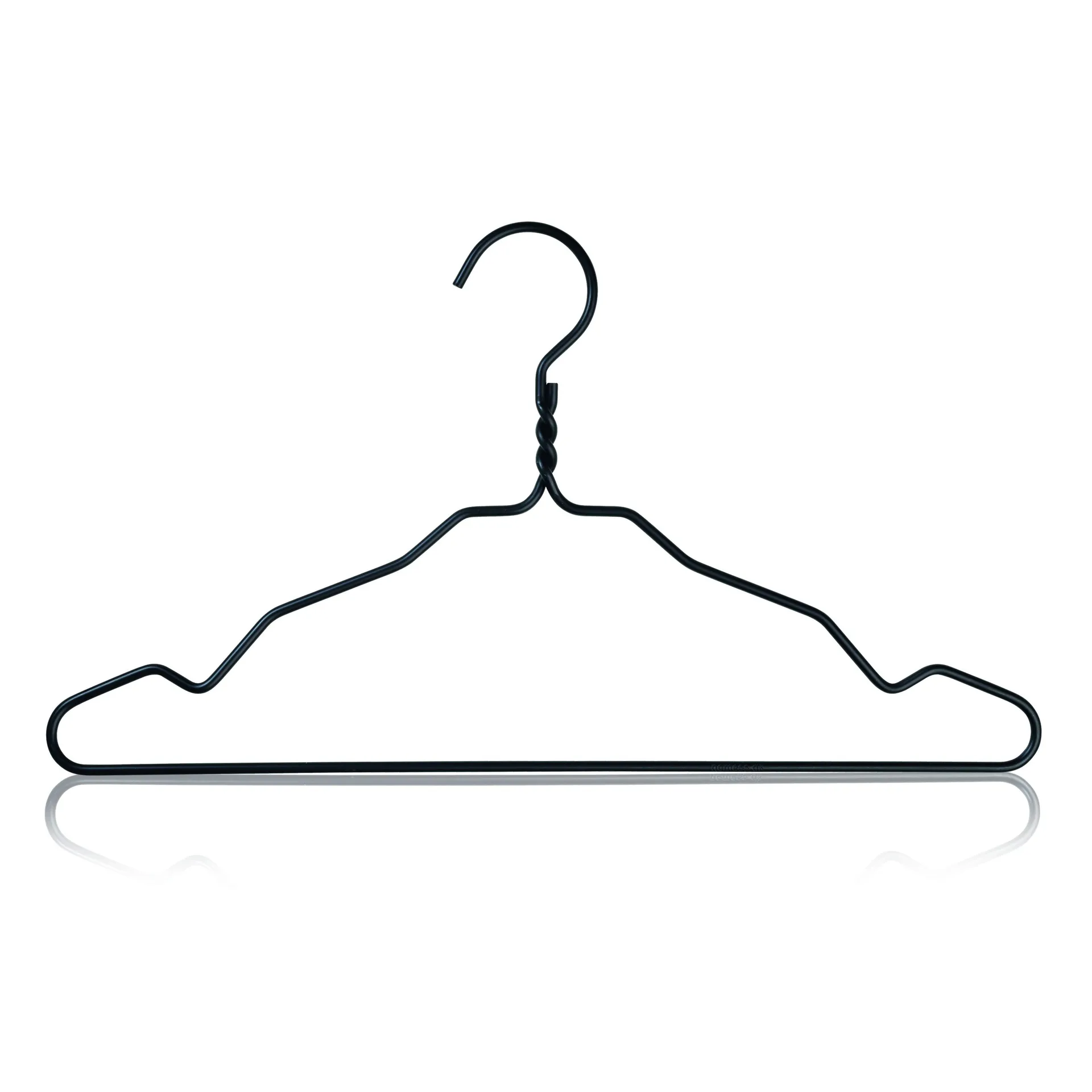 Alu Kleiderbügel 5er Pack, Schwarz Nomess Copenhagen