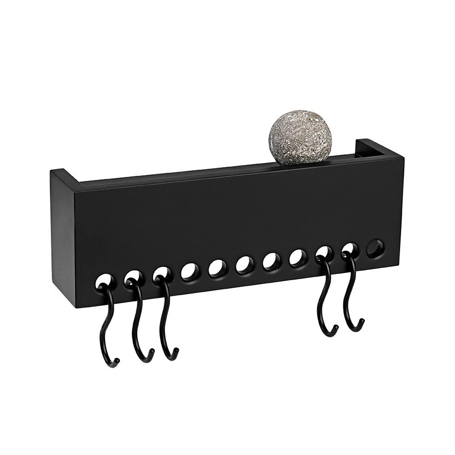 Nomess Copenhagen So-Hooked Wandregal mini Schwarz