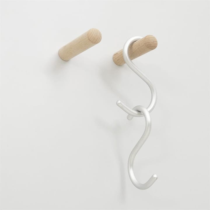 Wood Haken 2er Pack, Natur Nomess Copenhagen