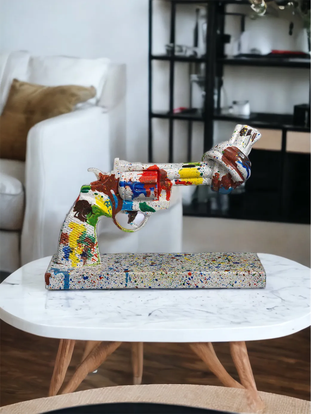 Tennis for Peace Dekoration 19 cm, Multi Non Violence