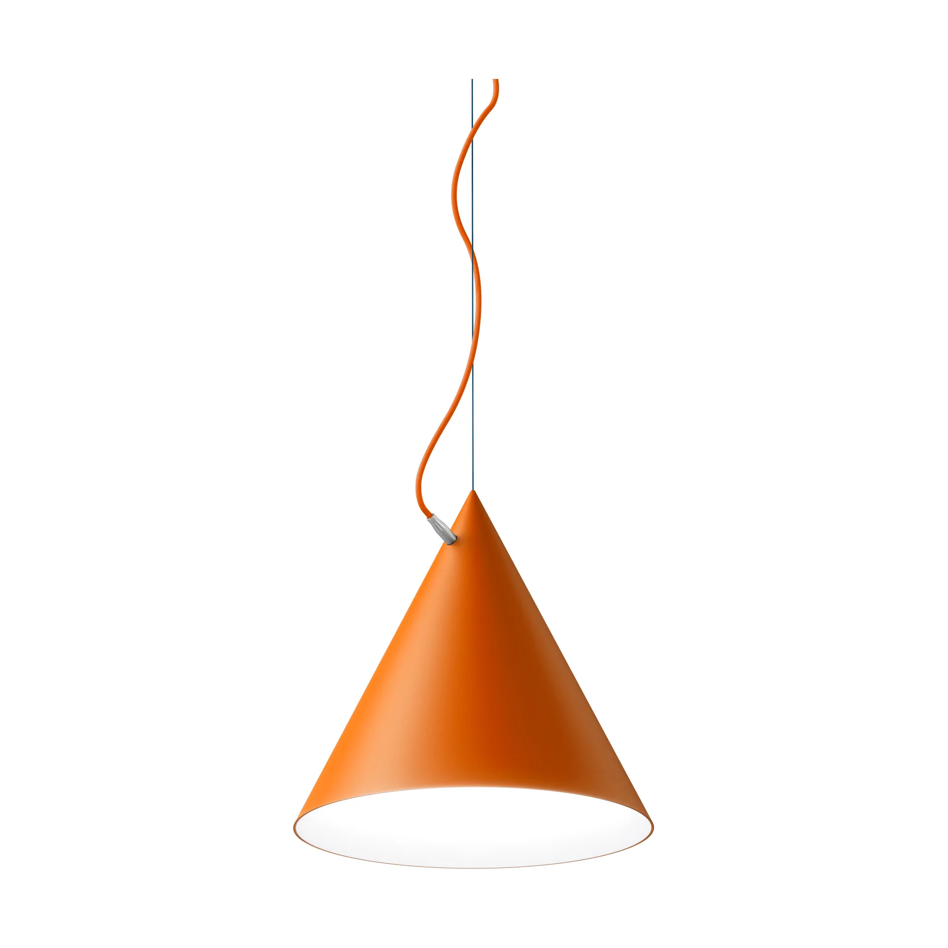 Castor Pendelleuchte 40 cm, Orange-Orange-Silber Noon