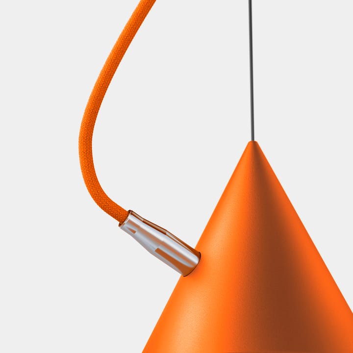 Castor Pendelleuchte 40 cm, Orange-Orange-Silber Noon