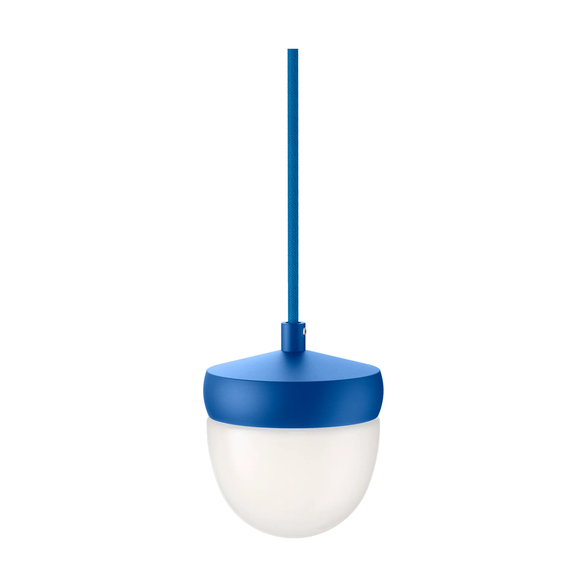 Pan Pendelleuchte gefrostet 10 cm, Blau-Blau Noon