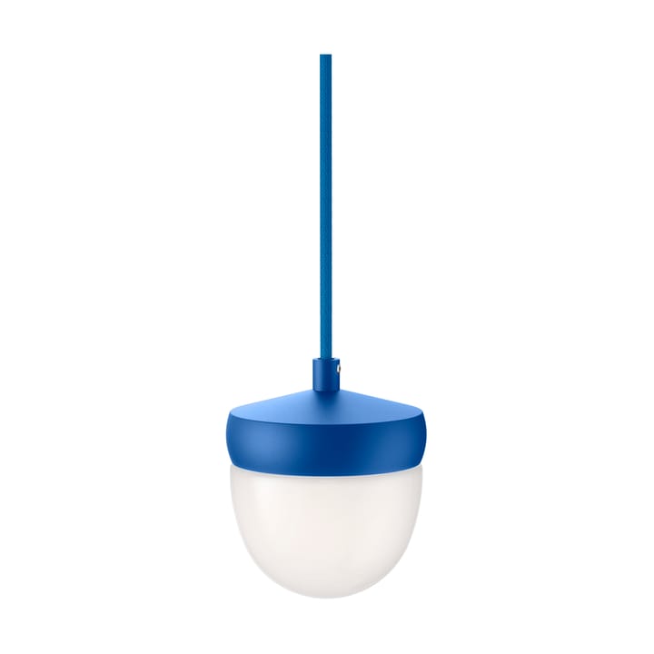 Pan Pendelleuchte gefrostet 10 cm - Blau-Blau - Noon