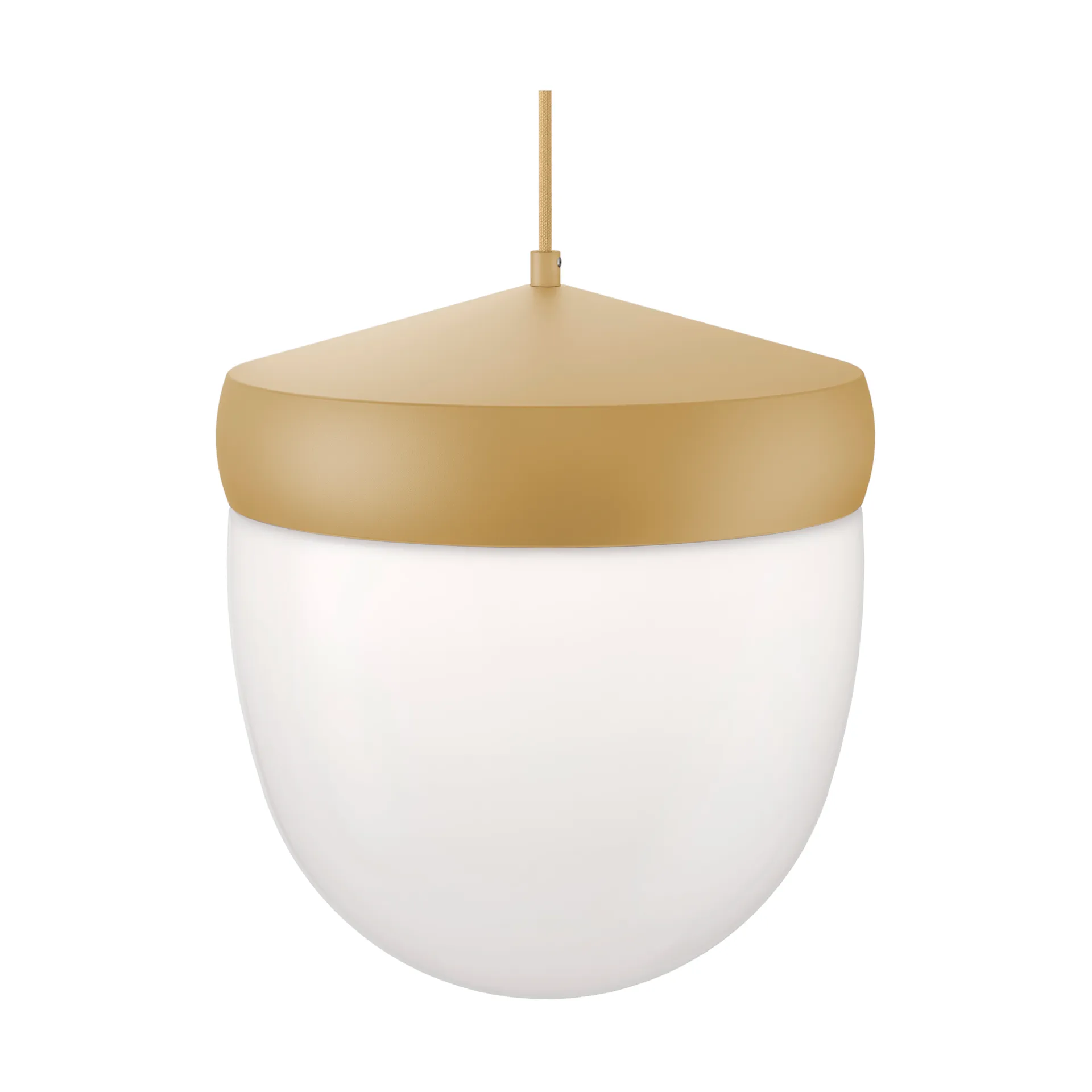 Pan Pendelleuchte gefrostet 30 cm, Beige-Hellbeige Noon