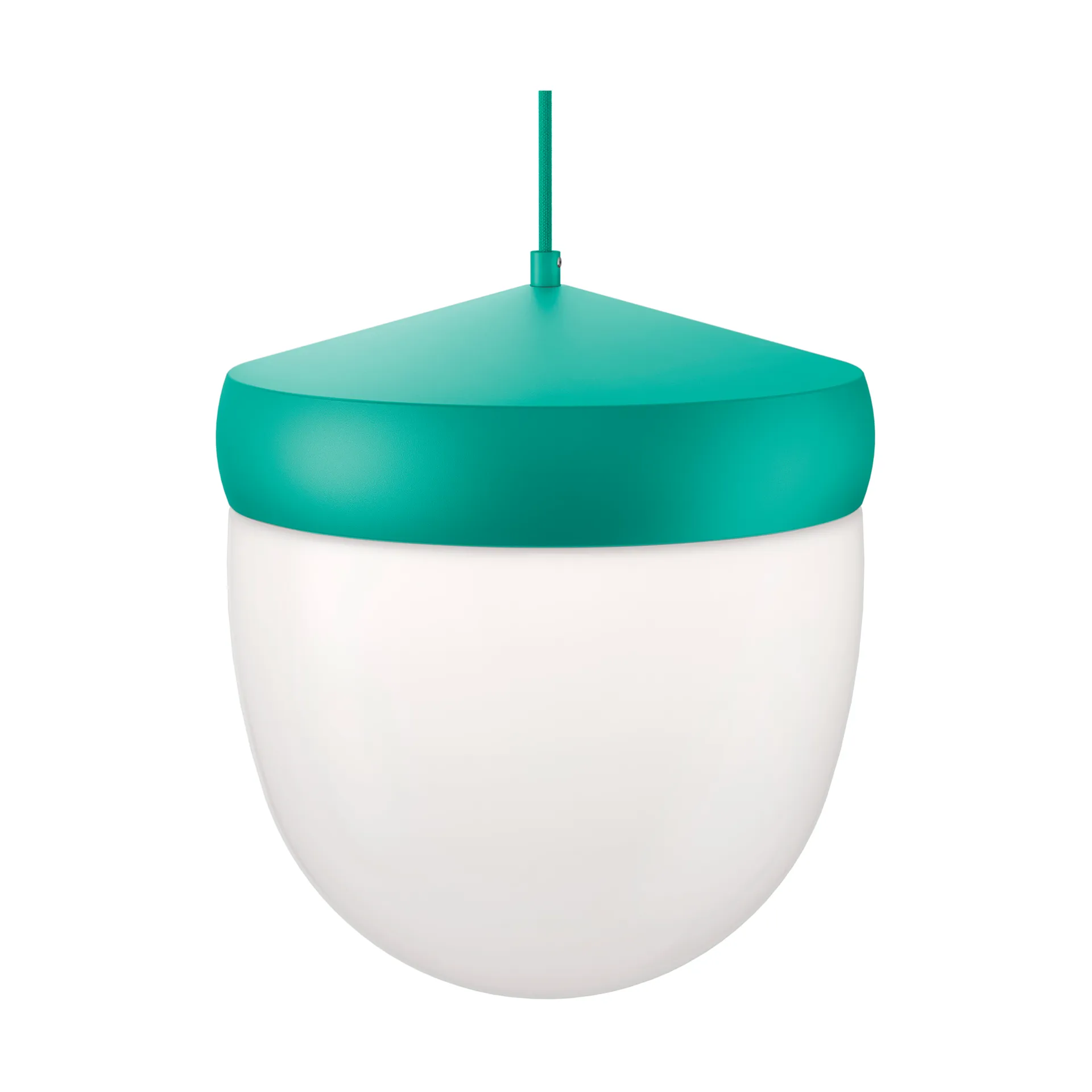 Pan Pendelleuchte gefrostet 30 cm, Türkis-Türkis Noon