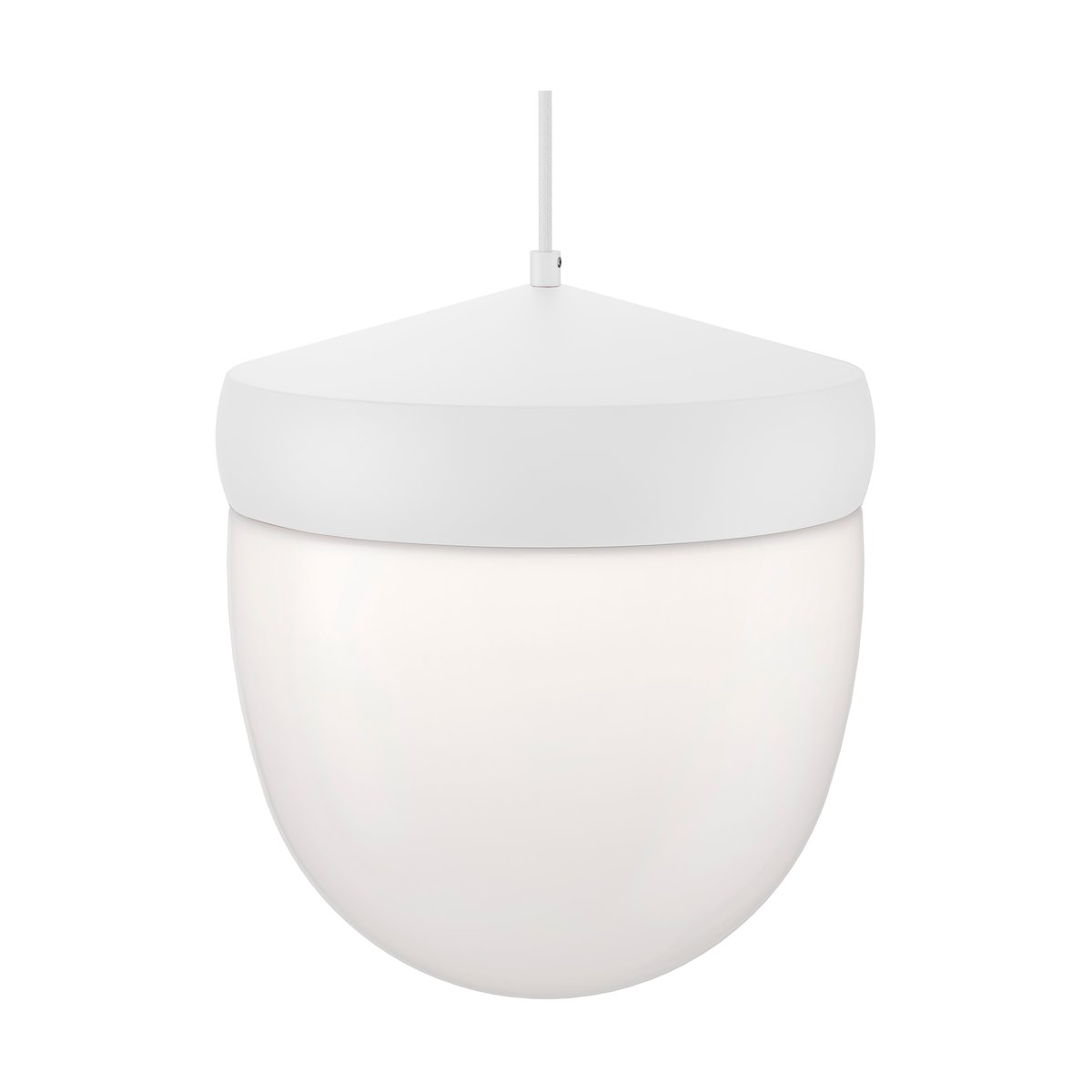 Noon Pan Pendelleuchte gefrostet 30 cm Weiß-Weiß