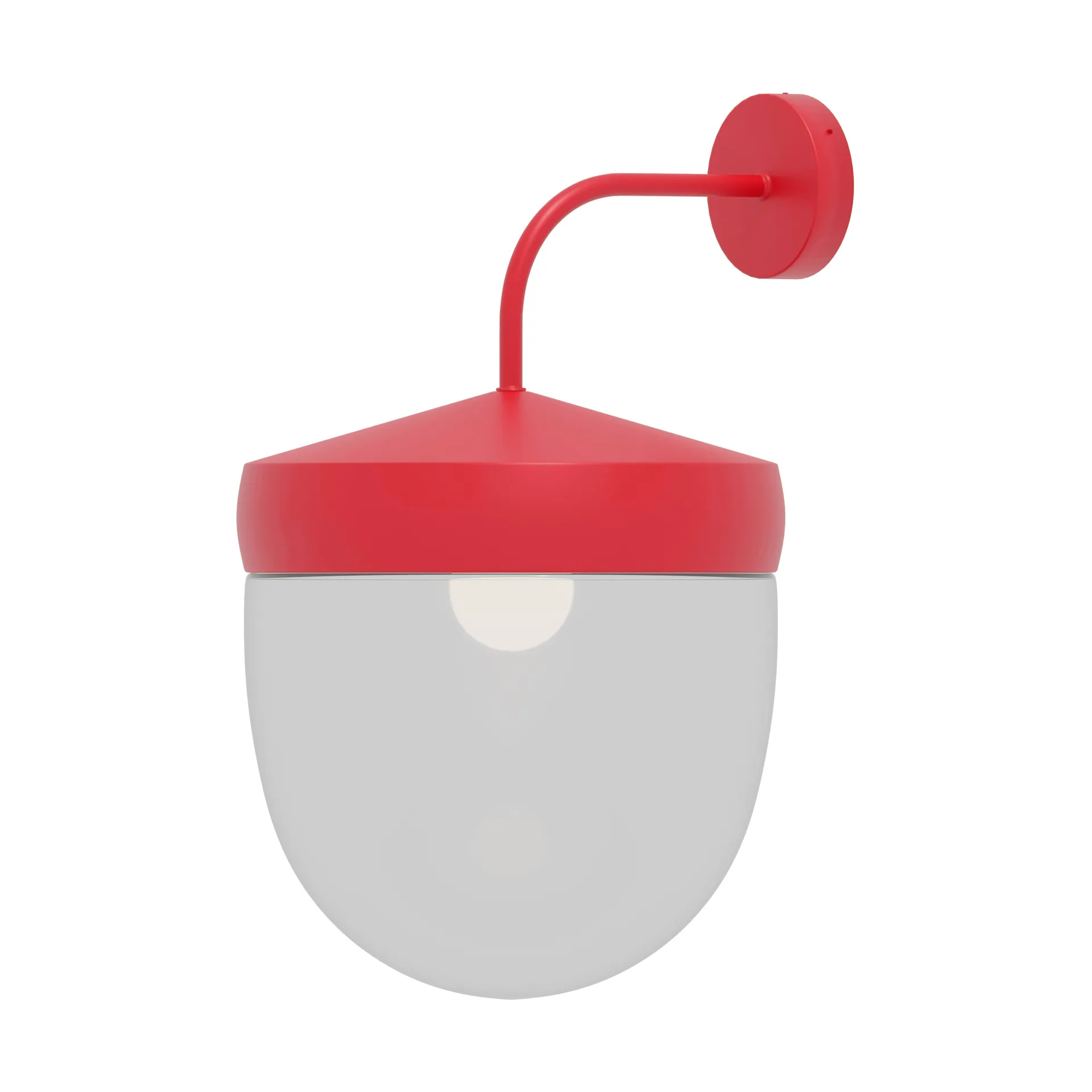 Pan Wandleuchte klar 30 cm, Rot Noon