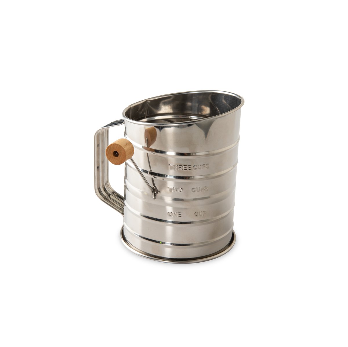 Nordic Ware Mehlsieb mit Holzgriff Edelstahl