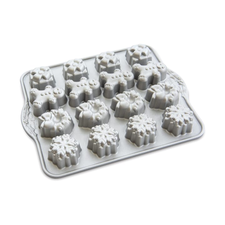 Nordic Ware Holiday Tea Cake Kuchenform, Silver Nordic Ware
