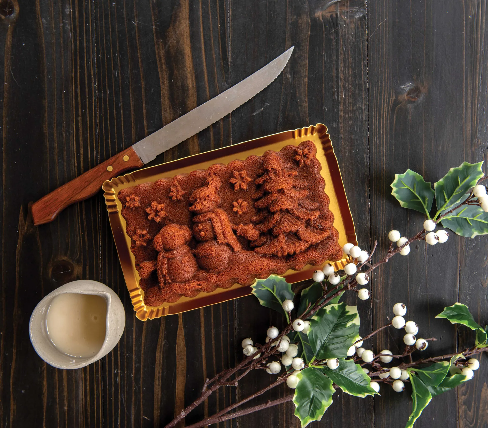 Nordic Ware Winter Wonderland Brotform 1,4 L, Silver Nordic Ware