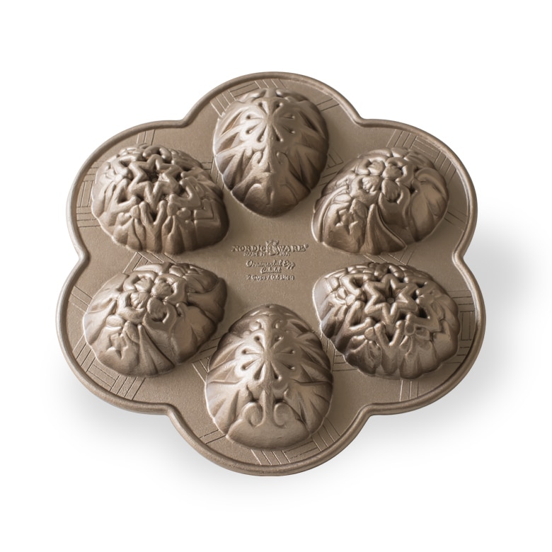 Nordic Ware Ornament eiförmige Keksausstecher Aluminium
