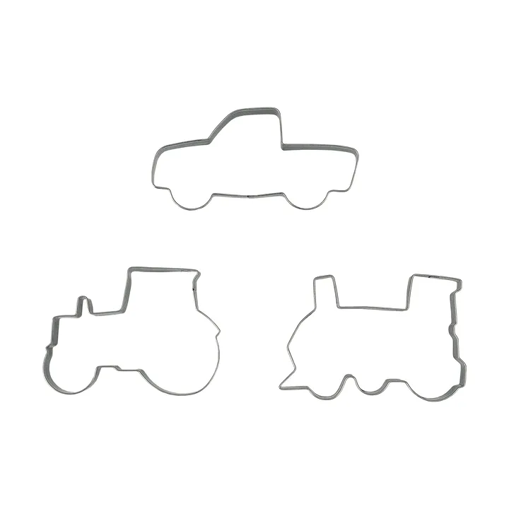BAKE Lebkuchenausstecher - Fahrzeuge, 3-teilig - Nordwik