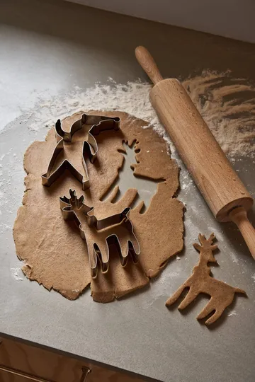 BAKE Lebkuchenausstecher - Weihnachtsmann & Rentier, 2-teilig - Nordwik