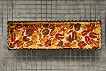 BAKE Tarteform mit herausnehmbarem Boden - Rechteckig, Edelstahl, 35x11 cm - Nordwik