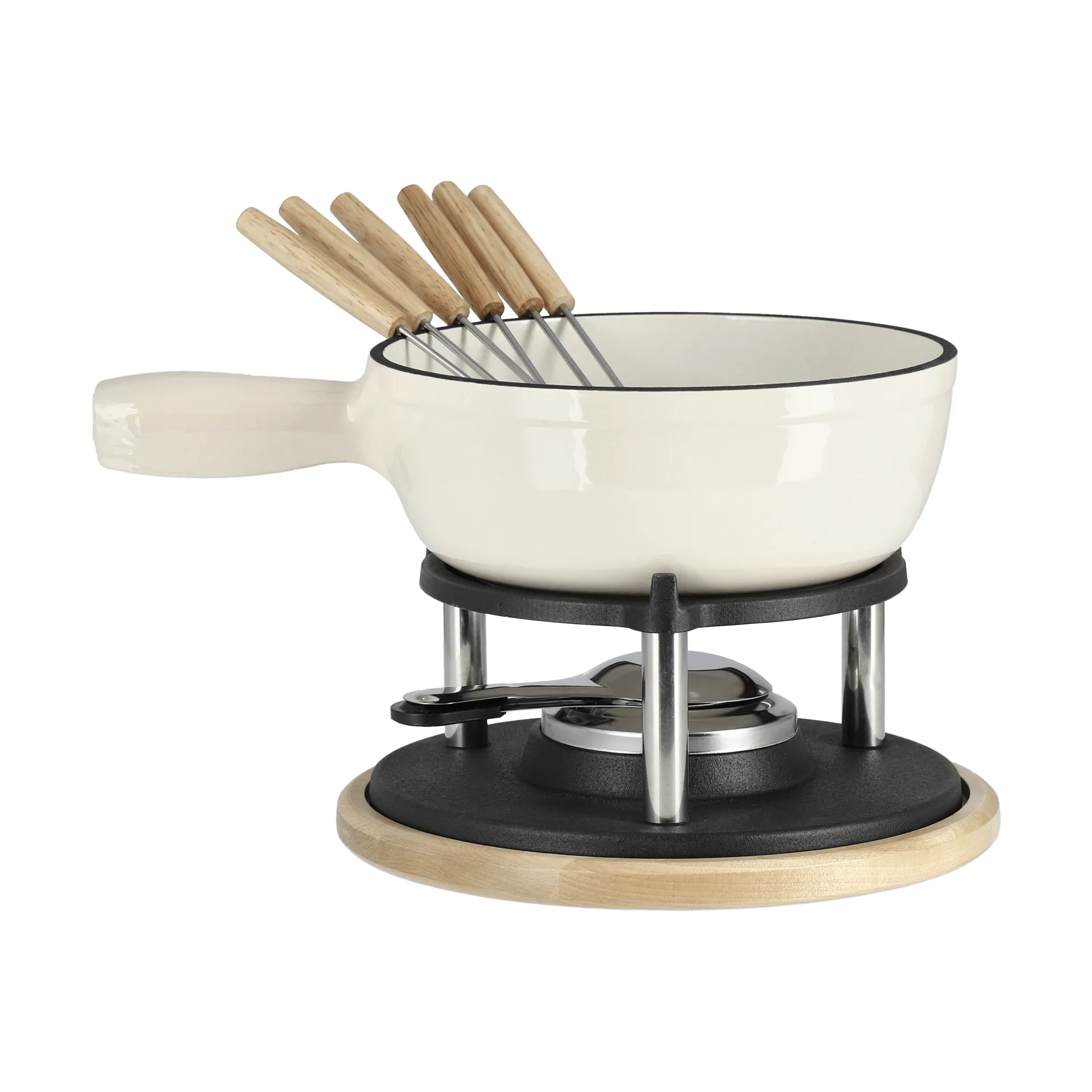 Emailierter Fonduetopf, Creme, 1,8 l Nordwik