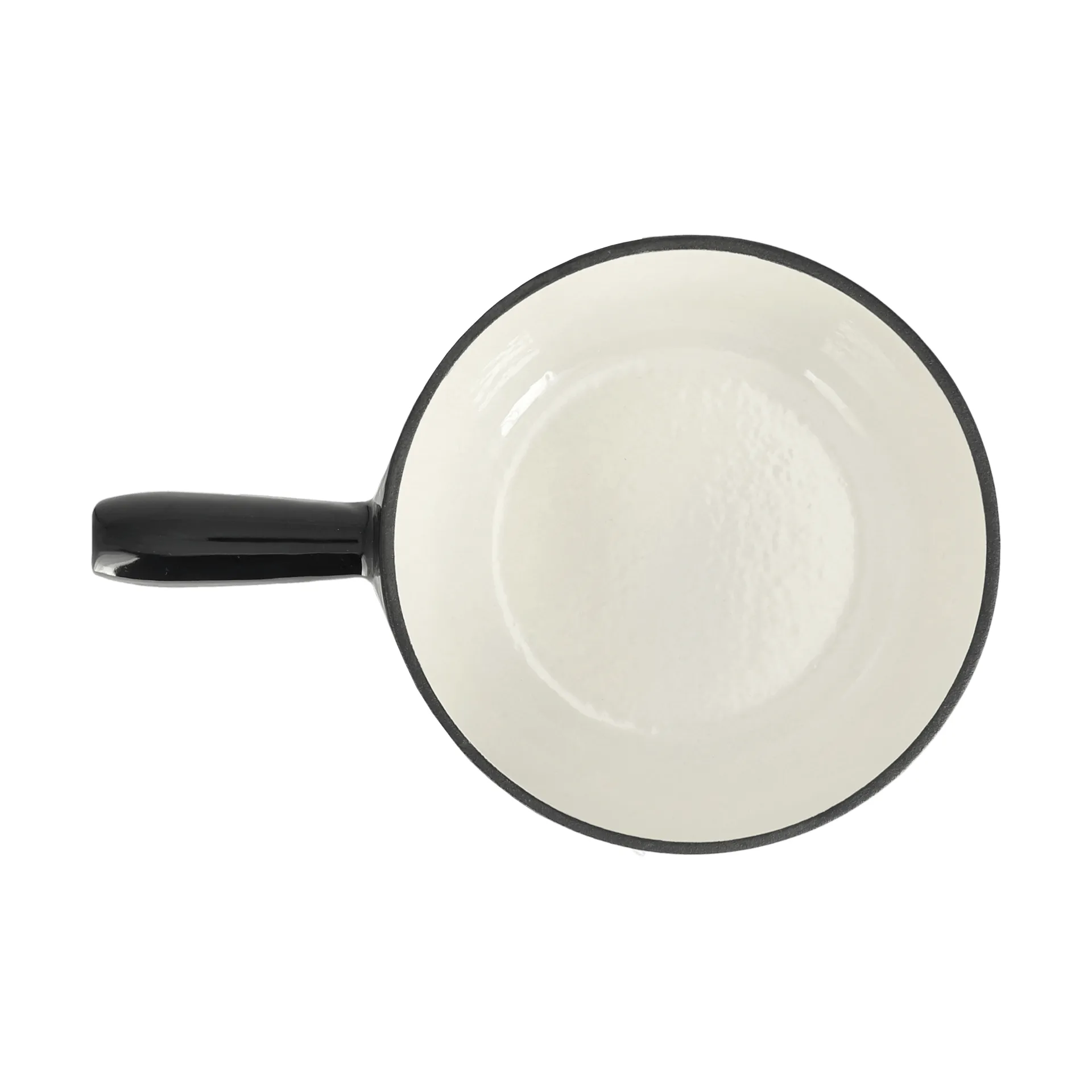 Emailierter Fonduetopf, Schwarz, 1,8 l Nordwik