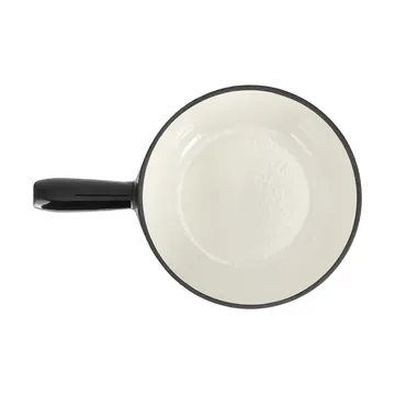 Emailierter Fonduetopf - Schwarz, 1,8 l - Nordwik