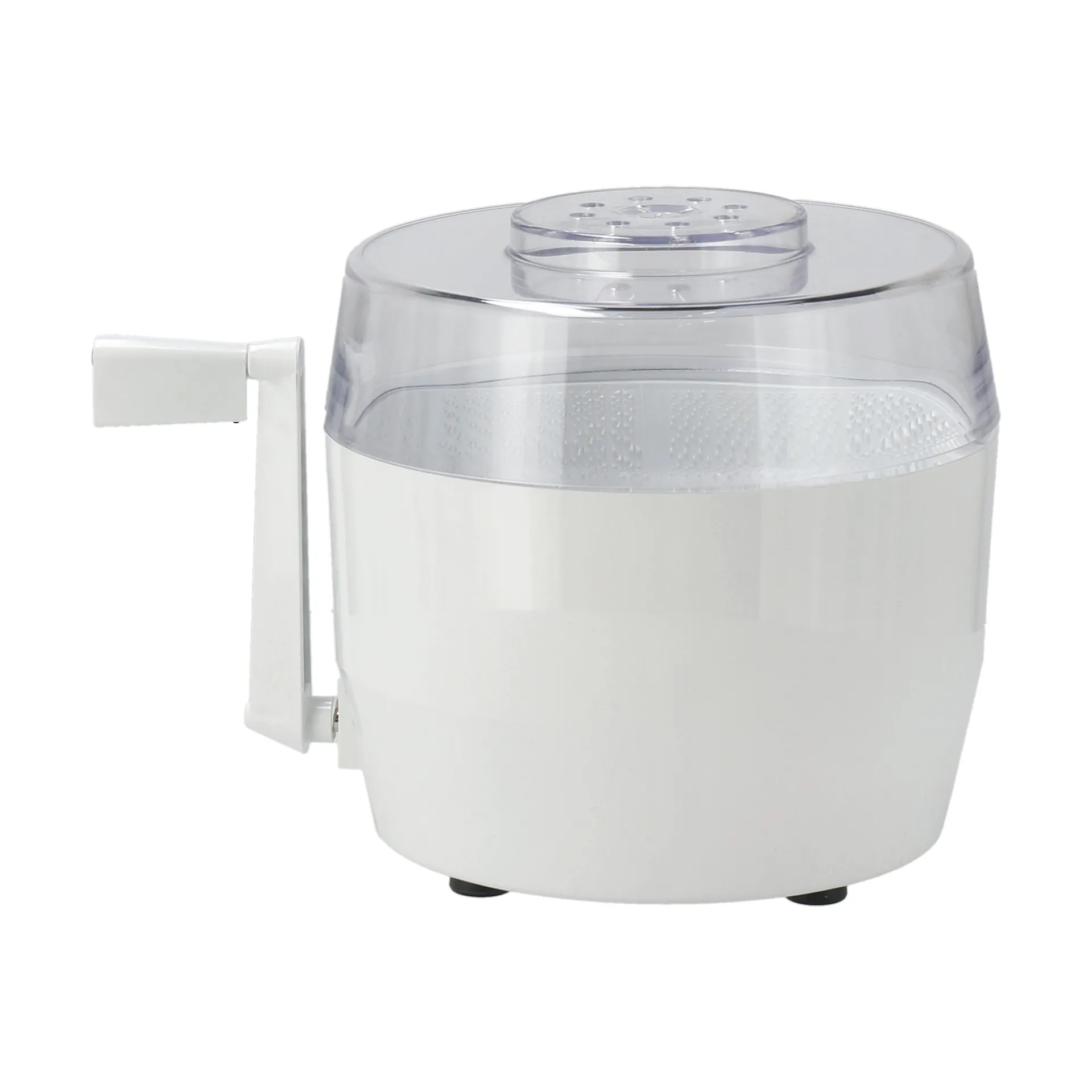 Kartoffelschäler mit Kurbel & 2-in-1-Salatschleuder, Weiß Nordwik